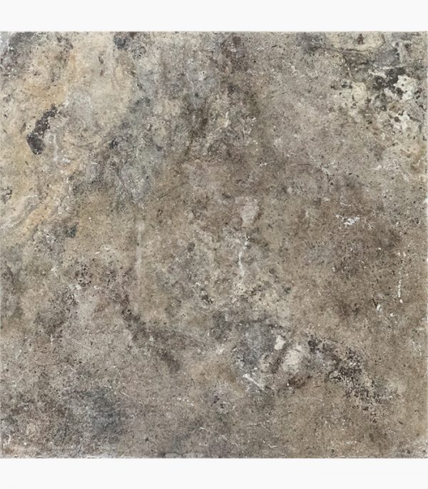 16x16 Silver Premium Tumbled Travertine