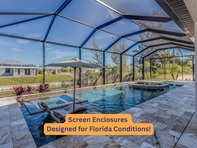 screen enclosures designed for Florida conditions